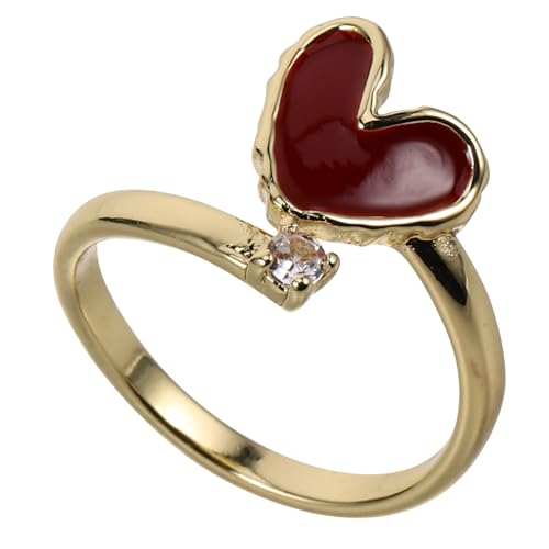 Healvian Liebe Offener Herzringe Für Frauen Weihnachtsringe Offener Herzring „i Love You“- Für Fingerzählerring Herz Offener Türkis Offener Liebe Herzring Zirkon Healvian Liebe Offener Herzringe Für Frauen Weihnachtsringe Offener Herzring „i Love You“- Für Fingerzählerring Herz Offener Türkis Offener Liebe Herzring Zirkon von Healvian