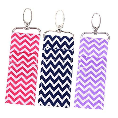 Healvian 3stücke Lippenstiftetui Aus Leuchtende Farben Tragbare Make-up Tasche Lipgloss-Fall Für Schlüsselkette Lippenbalsam-schlüsselanhänger Lagerung Für Lippenstift Und Lipgloss von Healvian