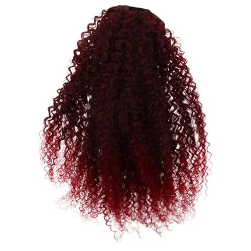 Healvian Lockiger Pferdeschwanz-Extension: 50 cm Lange Synthetische Wellige Haarverlängerung für Damen – Künstlicher Haarteil zum Stylen von Healvian