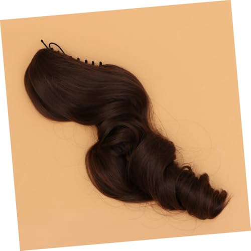 Healvian Long Lockiger Synthetischer Haar Clip Pferdeschwanz mit Großer Wellenstruktur Sicherer Klammerverschluss Verstellbar für Damen Natürlich Wirkendes Haarteil Vielseitig Tragbar und von Healvian