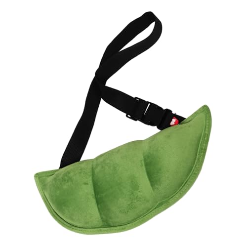 Healvian Lustige Bohnenförmige Schultertasche Damen Weiche Brusttasche mit Reißverschluss Verstellbarer Gurt Umhängetasche Grün Alltag Freizeit Healvian Lustige Bohnenförmige Schultertasche Damen Weiche Brusttasche mit Reißverschluss Verstellbarer Gurt Umhängetasche Grün Alltag Freizeit von Healvian