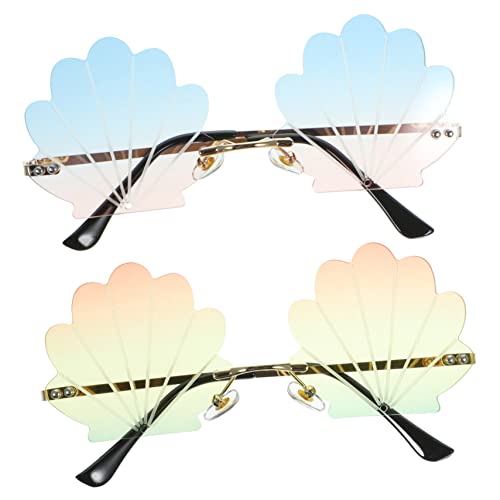Healvian Lustige Randlose Sonnenbrillen für Erwachsene mit Einzigartigem Muschel Design Leichte Pc Material Brillen für Party Karneval und Strapazierfähige Eyewear Healvian Lustige Randlose Sonnenbrillen für Erwachsene mit Einzigartigem Muschel Design Leichte Pc Material Brillen für Party Karneval und Strapazierfähige Eyewear von Healvian
