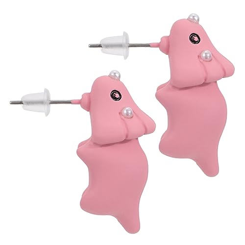 Healvian Lustige Tierohrringe Ohrstecker mit Beweglicher Kette Kreatives Design für Damen und Mädchen zu Geburtstag Weihnachten Valentinstag und Alltag von Healvian