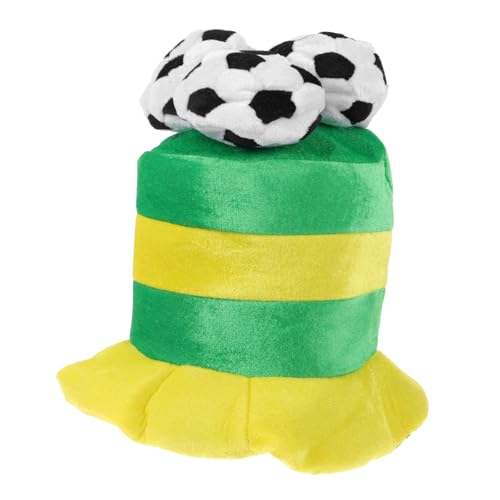 Healvian Lustiger Fußball Event Hut Stilvolle Karnevalsmütze Strapazierfähiger Fußball Fan Hut für Partys und Maskenbälle Bequemes Material Geeignet für Fußballspiele und Freizeitkleidung von Healvian