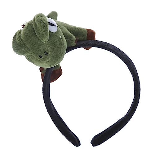 Healvian Lustiges Dinosaurier Haarband Grün Cartoon Kopfschmuck Praktisch für Frauen Spa Waschen Sport von Healvian