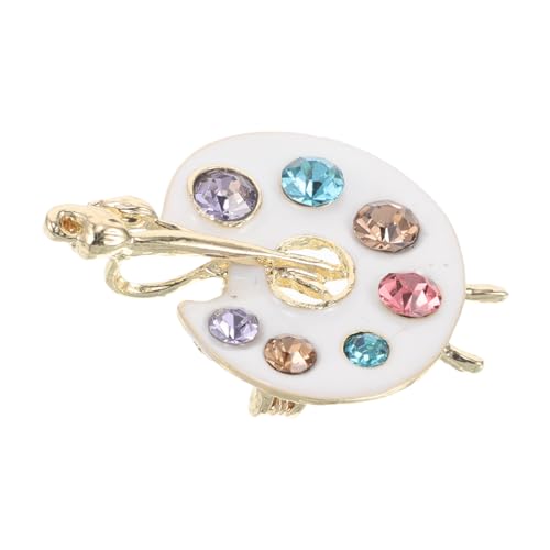 Healvian Luxuriöse Emaille Brosche Tropfen Design mit Funkelndem Strass Anstecknadel für Frauen Vielseitiger Schmuck für Jacken Hüte Schals und Kleidung von Healvian