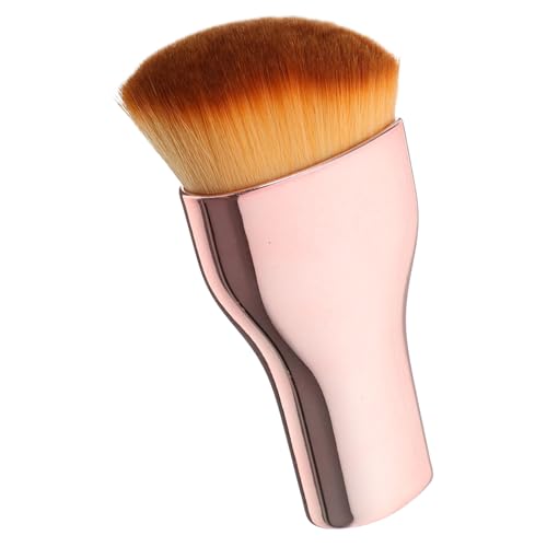 Healvian Make Up Pinsel Foundation Brush Rosegold Kleine Weiche Nylonborsten für Flüssige Cremige Foundation Tragbarer Make Up Pinsel für Frauen Leicht Kompakt Einfache von Healvian
