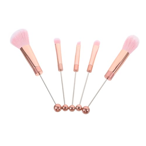 Healvian Make Up Pinsel Set Teilig Rosegold Metallgriff Kompakt Leicht Weich für Professionelle Frauen Augen Make Up Puder Kosmetik Reise Zubehör von Healvian
