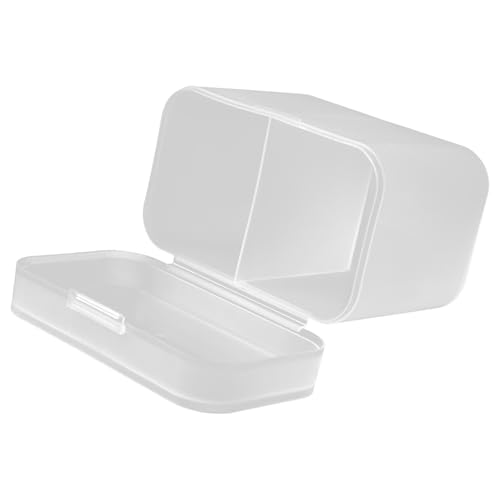 Healvian Makeup Schwamm Organizer Mit Deckel Multifunktionale Aufbewahrungsbox Für Wattepads Und Wattestäbchen Transparente Aufbewahrungslösung Für Kosmetik Und Badezimmer Eleganter von Healvian