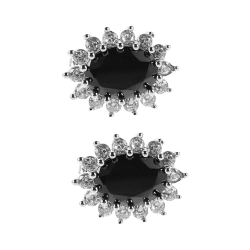 Healvian Manschettenknöpfe Herren French Cuff Kristallverziert für Hemd Business und Hochzeit Hochwertige Accessoires für Formelle Anlässe und Tuxedo Hemden Langlebige Verarbeitung von Healvian