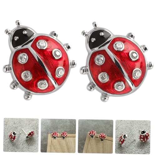 Healvian Marienkäfer Ohrstecker Damen Kleine Ohrstecker Leicht Langlebig Modisch Für Alltag Festtage Geschenkidee von Healvian