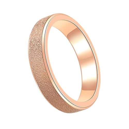 Healvian Mattierter Titanstahlring Ringe Der Ring Frauenring Einfacher Ring Paarring Mattierter Fingerring Golden Healvian Mattierter Titanstahlring Ringe Der Ring Frauenring Einfacher Ring Paarring Mattierter Fingerring Golden von Healvian