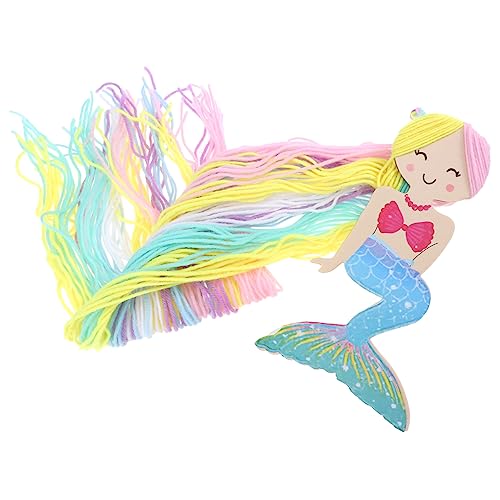 Healvian Meerjungfrau Haarspangen Organizer mit Quasten Wandhalterung für Haarklammern Mädchenzimmer Dekoration Leichtes Aufhängesystem für Haaraccessoires und Partydeko Stilvoll und von Healvian