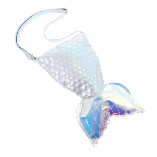 Healvian Meerjungfrauenschwanz Crossbody Bag Damen Schultertasche Robust Praktisch für Alltag Party Schule Reise Mädchen Tasche mit Großem Stauraum von Healvian