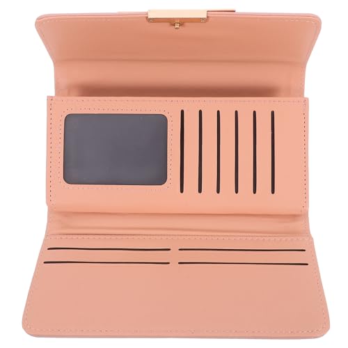 Healvian Mehrkartenbrieftasche Geldbörsen Für Damen Weiß Damen Geldbörse Einfach Geldbeutel Kupplung Frauen Geldbörsen Kompakt Groß Damen-geldbörse Für Frauen Lang Rosa Pu von Healvian