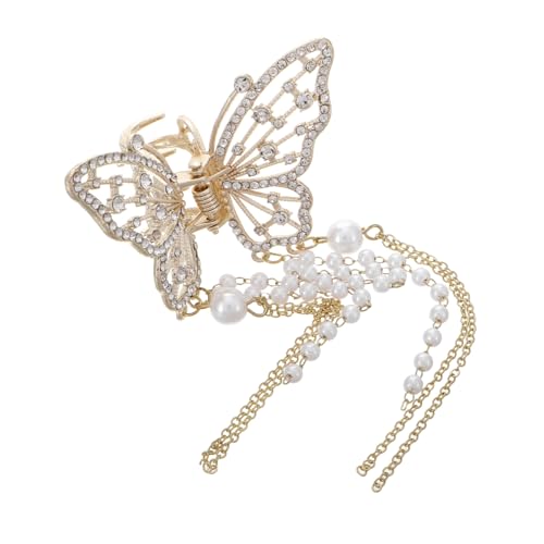 Healvian Metall Schmetterling Haarclip mit Quaste Rutschfeste Haarklammer für Frauen und Mädchen Eleganter Haarschmuck aus Langlebigem Metall Geeignet für Dünnes und Dickes Haar Stilvolle von Healvian