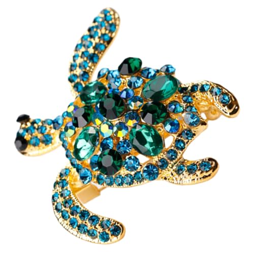 Healvian Metallbrosche Schildkröte Form Glänzend Einzigartig Anstecknadel für Kleidung Hut Schal Vielseitig für Frauen Langlebig und Stilvoll für Alltag Party Geschenk von Healvian