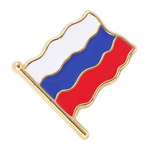 Healvian Metallflaggenstift Nationalflaggenbrosche Stolz Kleidung Mode Kleiderabzeichen Land Emaille-revers-pin-abzeichen-flagge Schlüssel Kleiderdekoration Metallstifte Rot von Healvian