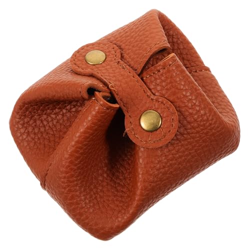 Healvian Mini Coin Pouch aus Braunem Kompakte und Ohrhörer Aufbewahrungstasche Tragbare Kleine Geldbörse für Schlüssel Karten Reise und Alltag von Healvian