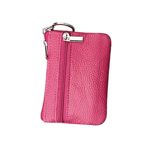 Healvian Mini -Handtasche Pu-geldbörsen Schlüsseletui Mini-geldbörse Für Damen Süße Münzgrundstück Frauen-pu-Brieftasche Geldbörse Aus Pu-Leder Kleines Kartenetui Rosy von Healvian
