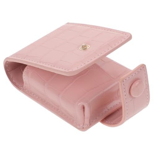 Healvian Mini Kosmetiktasche mit Spiegel und Lippenstifthalter Kompakte Schminktasche für Damen Tragbare Makeup Bag mit Fächern Handliche Lippenstift Aufbewahrung für Unterwegs Süßes von Healvian