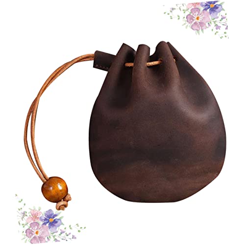Healvian Mini Taschenaufbewahrung Vintage Münzbeutel Multifunktionale Schlüssel-Tasche Für Münzen Schlüssel von Healvian