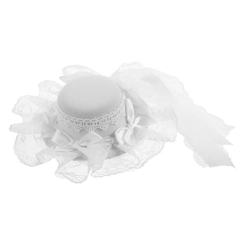 Healvian Mini Lolita Hut mit Schleier und Spitze für Frauen Elegantes Hochzeits Accessoire für Bräute für Partys und Bälle Vielseitig Einsetzbar Komfortabel und von Healvian