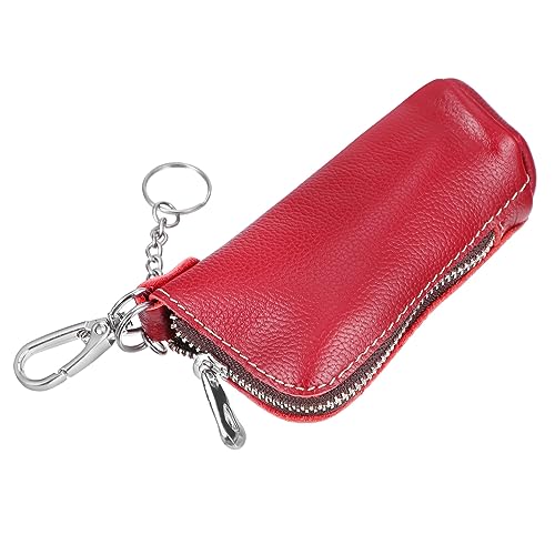 Healvian Mini PU Schlüssel und Münzbeutel Handliche Geldbörse für Autoschlüssel Ringe und Kleingeld für Männer und Frauen für Taschen und Gürtel von Healvian