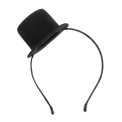 Healvian Mini Top Hut Haarreif Vintage Stil Leichtes Party Accessoire für Karneval Kostüm Geeignet für Damen und Herren Eleganter Kopfschmuck für Fasching und Cosplay von Healvian