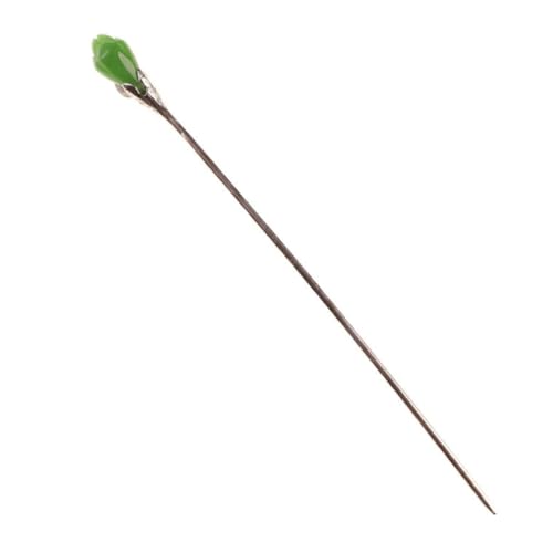 Healvian Minimalist Haarschmuck Damen Haarnadel Haarstab mit Jadeverzierung für Dutt und Hochsteckfrisur Rutschfestes Styling Tool Eleganter Haarfork für Mädchen und Frauen Healvian Minimalist Haarschmuck Damen Haarnadel Haarstab mit Jadeverzierung für Dutt und Hochsteckfrisur Rutschfestes Styling Tool Eleganter Haarfork für Mädchen und Frauen von Healvian