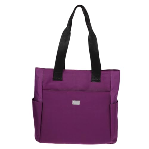 Healvian Modische Damen Tote Bag aus Robustem Oxford Canvas Große Kapazität Handtasche mit Mehreren Fächern Praktische Einkaufstasche und Arbeitstasche Vielseitig für Alltag Reise und von Healvian
