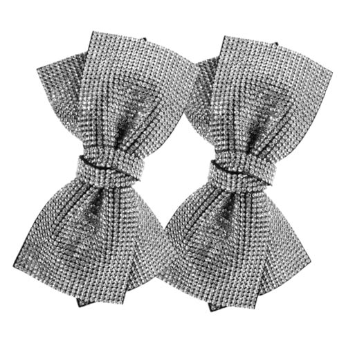 Healvian 2stücke Glitzernde Strass-haarspangen Mit Schleifen-design Für Frauen Und Mädchen Funkelnde Haarklammern Als Modisches Accessoire Für Besondere Anlässe Und Alltag von Healvian