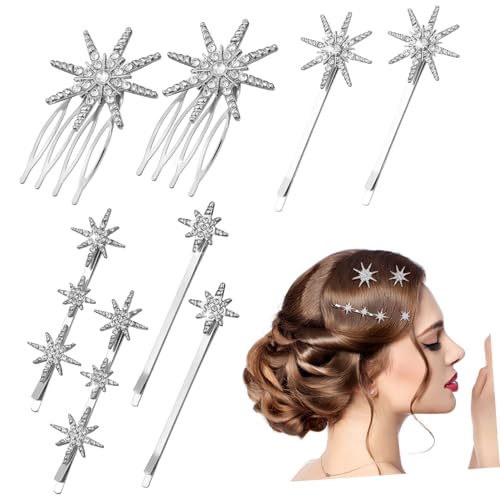 Healvian 8stücke Teiliges Funkelnde Haarnadeln Mit Wasserstein Dekorative Haarspangen Für Frauen Für Hochzeiten Und Besondere Anlässe Robust Und Stilvoll von Healvian