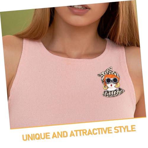 Healvian Modische Mädchen ansteckbrosche aus Acryl Sichere Kleidungspinnadel Vielseitige Schal brosche Eleganter Damenschmuck für Jacken Pullover und T shirts von Healvian