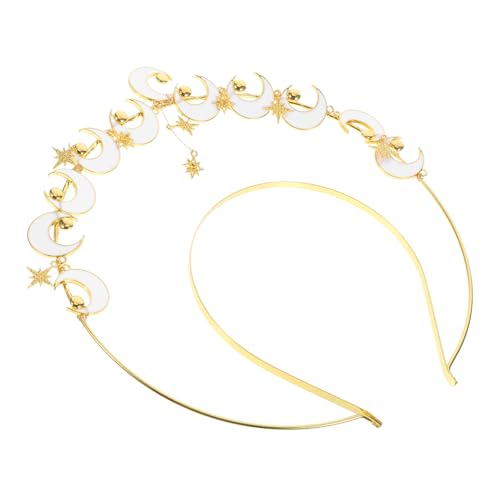 Healvian Mond Tiara Stirnband Für Frauen Haarband Für Frauen Mond Stirnband Abschlussball Stirnband Damen Stirnband Hochzeits Kopfschmuck Haarband Für Mädchen Haar Accessoires Für von Healvian