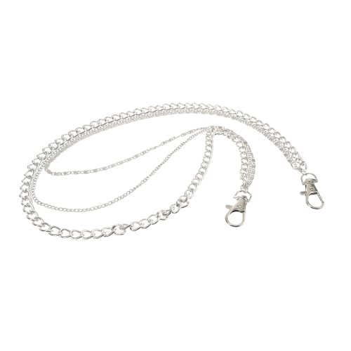 Healvian Multi Layer Hosenkette für Damen und Herren Verstellbare Hip Hop Kette Strapazierfähigem Material für Jeans und Hosen Silberfarben Einzigartiges Design von Healvian