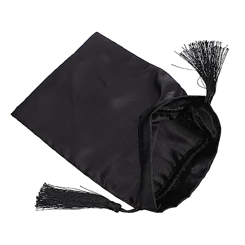 Healvian Multifunktionale Aufbewahrungstaschen mit Kordelzug Robuste und Stilvolle Säckchen für Kosmetik Schmuck und Reisebedarf für Damen Schwarz von Healvian