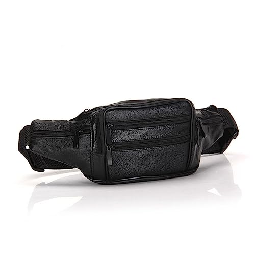 Healvian Multifunktionale Bauchtasche für Männer und Frauen Sportliche Umhängetasche Schwarz für Outdoor Aktivitäten Workout und Reisen Verstellbarer Schultergurt Große Kapazität Leicht von Healvian