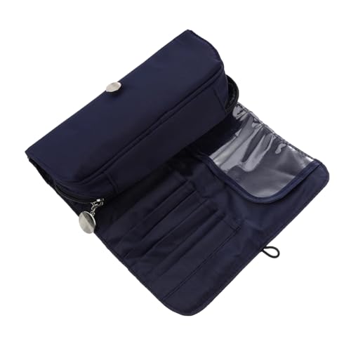 Healvian Multifunktionale Faltbare Kosmetik Pinsel Tasche aus Strapazierfähigem Stoff mit Dicker Polsterung Praktischer Organizer für Make Up und Toilettenartikel für Reisen und Alltag von Healvian