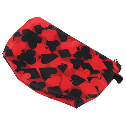 Healvian Multifunktionale Kosmetiktasche Poker Design Reisekulturbeutel mit Reißverschluss Großes Fassungsvermögen Tragbare Make Up Tasche Organizer für Damen und Unterwegs von Healvian