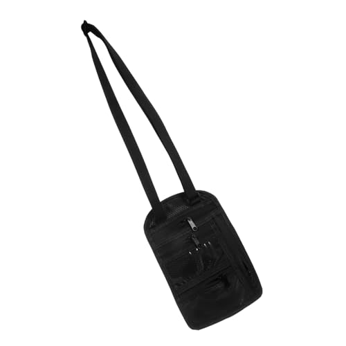 Healvian Multifunktionaler Reisepasshalter mit Reißverschluss für Männer und Frauen Dokumenten Organizer für Familienreisen RFID Sicher Verstellbarer Halsriemen Robust und Organisiert von Healvian