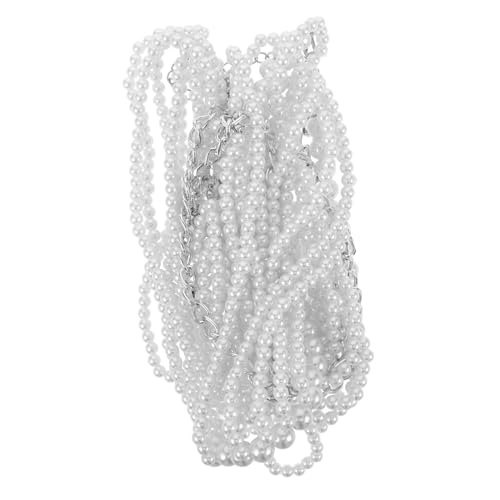 Healvian Multilagige Damen Körperkette mit Imitationsperlen Vintage Hohle Muster Bequeme Perlenstruktur Stilvolles Design für Hochzeit Party und Alltag von Healvian