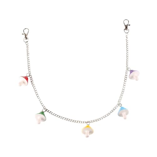 Healvian Pilz Hosenkette Mit Anhänger Für Taschen Gürtel Kette Für Frauen Mädchen Pilzkette Hosengeldbörsenkette Pilzanhänger Für Hosenkette von Healvian