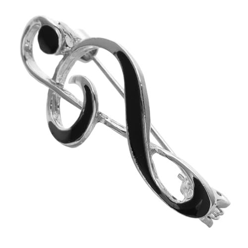 Healvian Musiknoten Brosche Pin Zinklegierung Kreatives Design für Anzüge Kleider und Rucksäcke Modisches Accessoire für Musikliebhaber mit Sicherem Pinmechanismus und Eleganter Emaille von Healvian