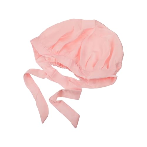 Healvian Nachthaube Streamer Duschhaube Schlafhaube Aus Seide Weibliche Schlafmütze Nachthut Nachtmütze Bandanas Für Frauen Nachtschlafmütze Kreativ Rosa Haushalt Fräulein Die Seide Haushut von Healvian