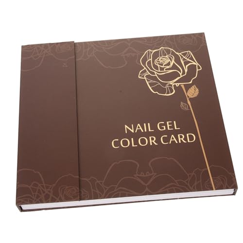 Healvian Nagel Farbkarte Buch Farben Nail Gel Polish Display Chart Manicure Color Show Cards mit Nagelspitzen Farbmuster für professionelle Nagelpflege DIY Nail Art Präsentation von Healvian