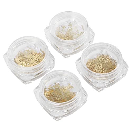 Healvian Metall Nagel Sticker Schneeflocken Nail Art Zubehör Diy Aufkleber Für Weihnachts Feste Und Partys Einfach Anzuwenden von Healvian