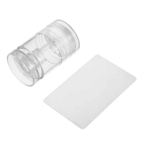 Healvian Nagelstempel transparenter Silikon -Stamper Jelly Silicon Nail Art Stamper Stempel für französische Nägel Nagel-French-Tip-Stempel Nagelkunststempelwerkzeug Kunststoff von Healvian