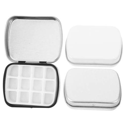 Healvian Nail Art Mini-Verpackungsbox Farbpalette mit Deckel Klopapierhalterung Korb Mini Nagellack Organizer Wasserfarben Mischpalette Aquarellfarbenschale Tablett für Gel-Nagellack Eisen Healvian Nail Art Mini-Verpackungsbox Farbpalette mit Deckel Klopapierhalterung Korb Mini Nagellack Organizer Wasserfarben Mischpalette Aquarellfarbenschale Tablett für Gel-Nagellack Eisen von Healvian
