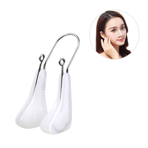 Healvian Nasenformer Nasenclip Weiß Nasenbrücke Lifting Shaper für Frauen und Mädchen Dauerhafter Nasenlifting Clip zur Nasenformung und Geradestellung Beeinträchtigung von Atmung und von Healvian